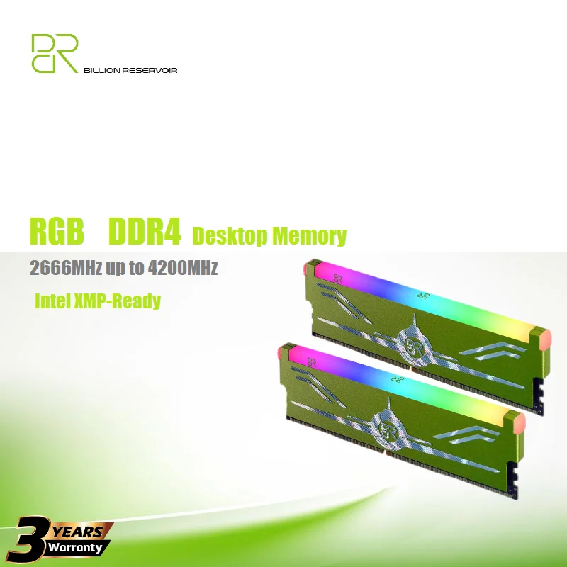 BR DDR4 Ram Memory  8GB 16GB 32GB 64GB 2666Mhz 3200Mhz 3600Mhz XMP 2.0 Skyline-RGB Deskto Gaming Heat Sink Motherboard Intel AMD