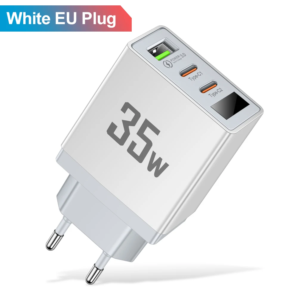 White EU Plug