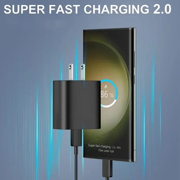 For Samsung 50W PD Charger USB C Mobile Phone Type C Super Fast Charging Mobile Phone Charger Adapter With Type C Cable QC 3.0 - Image 6