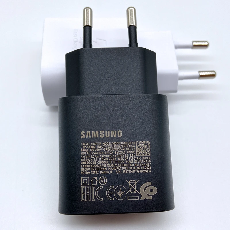 Samsung 25W Super Fast Charger Usb Type C Cargador Adapter For Galaxy S24 S23 S20 S21 S22 Plus A54 A34 Adapter Z Flip Fold 5 6 4