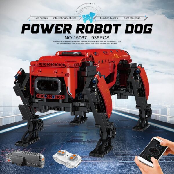 MOULD KING 15066 Technical Robot Toys The RC Motorized Boston Dynamics Big Dog Model AlphaDog Building Blocks Bricks Kids Gifts - Image 2