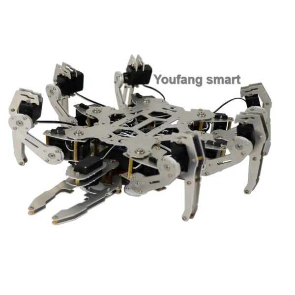 Mini 19 DOF Hexapod Bionic Robot Spider with Servos Claw Teaching set for Arduino Robot DIY Kit NANO Programmable Robot Spider