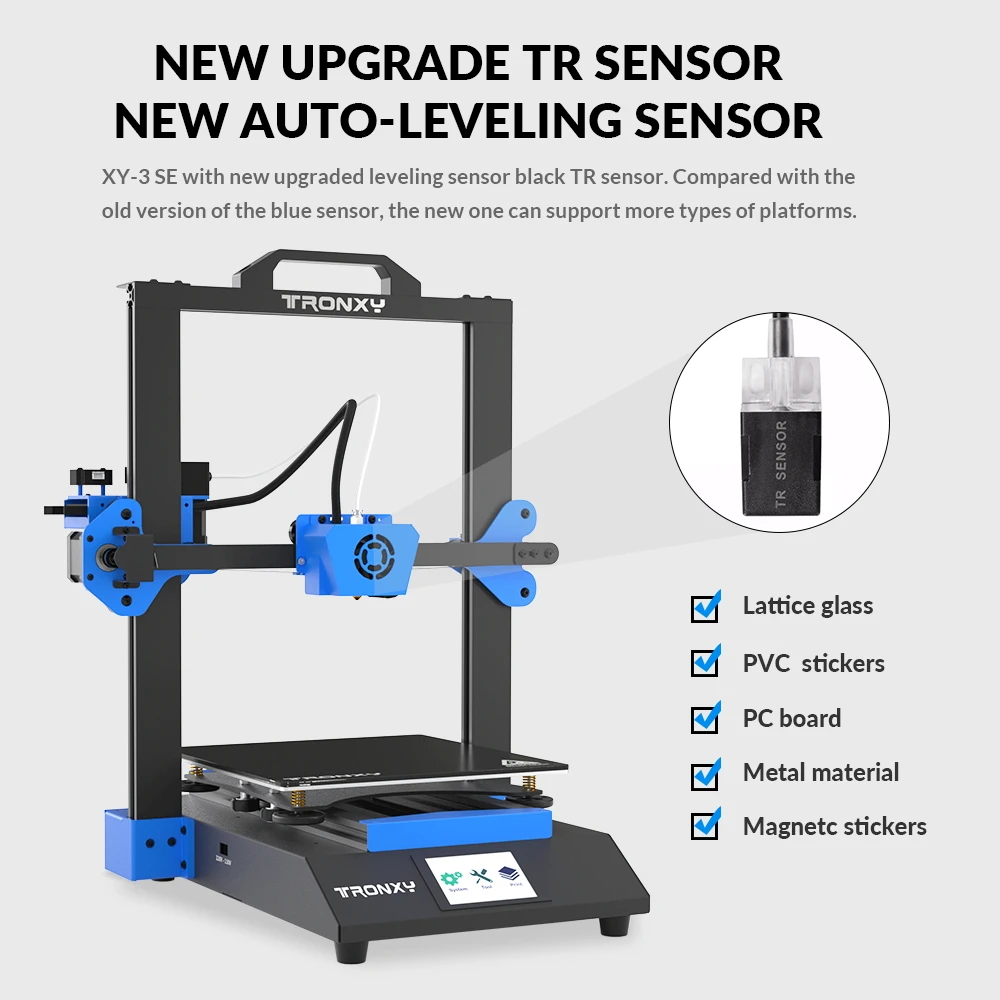 Tronxy 3D Printer XY-3 SE 3 IN 1 High Precision 3D Printing Dual Extruder Laser Engraving Optional Ultra Silent Mainboard