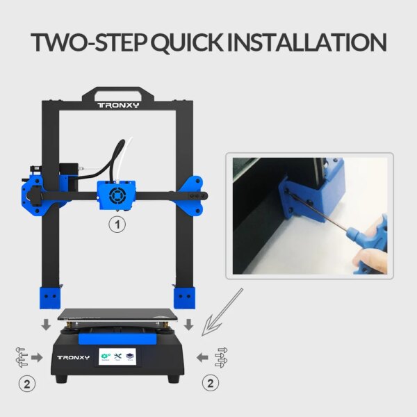 Tronxy 3D Printer XY-3 SE 3 IN 1 High Precision 3D Printing Dual Extruder Laser Engraving Optional Ultra Silent Mainboard - Image 2