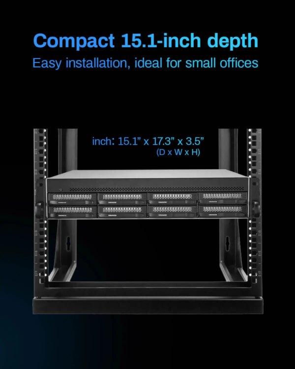 TERRAMASTER  U8-500 Plus NAS Storage - 8Bay Core i7 1255U 10 Cores CPU, 16GB DDR5, Network Attached Storage (Diskless)) - Image 5