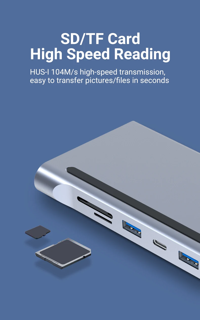 USB C Docking Station,12 In 1 Triple Display MST Hub With Expansion Port USB3.0*1/USB2.0*3/HDMI*2/VGA*1/100 Mbit/s NIC *1/USB