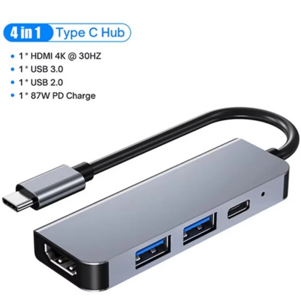 4/7/8/11in1 Docking Hub 4K USB extended multi-interface HUB Type-C Docking Station for Mac Multi-Interface Laptop Expander - Image 2