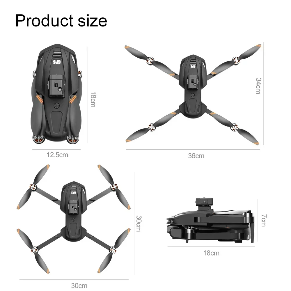 Xiaomi Mijia V168 GPS Drone 4K Professional HD Dual Camera 8K Dron Brushless Motor 5G WIFI FPV Foldable RC Quadcopter Helicopter