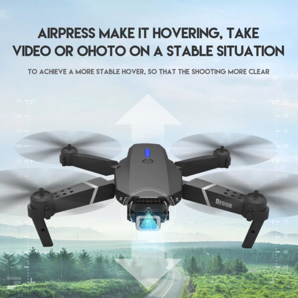 2024 E88Pro RC Drone 4K Professinal With 1080P Wide Angle HD Camera Foldable Helicopter WIFI FPV Height Hold Gift Toy - Image 3