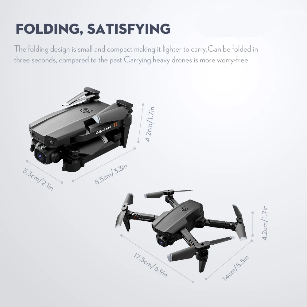 RC Drone Camera 4K Drone Dual Camera Track Flight Gravity Sensor Gesture Photo Video Altitude Hold Headless Mode RC Quadcopter