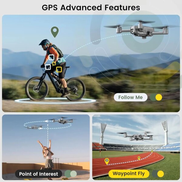 Holy Stone HS440D 4K GPS Drone: 20min Flight, Follow Me, Return, 5G FPV, Foldable, under 249g, Pro,C0.. - Image 3