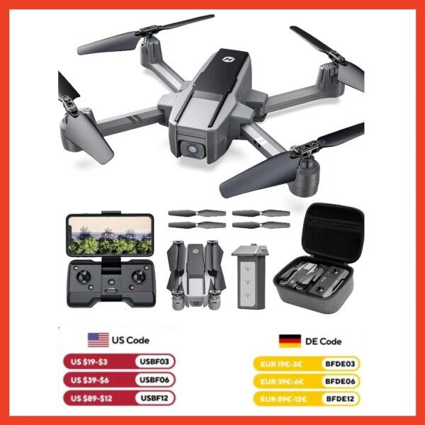 Holy Stone HS440D 4K GPS Drone: 20min Flight, Follow Me, Return, 5G FPV, Foldable, under 249g, Pro,C0..