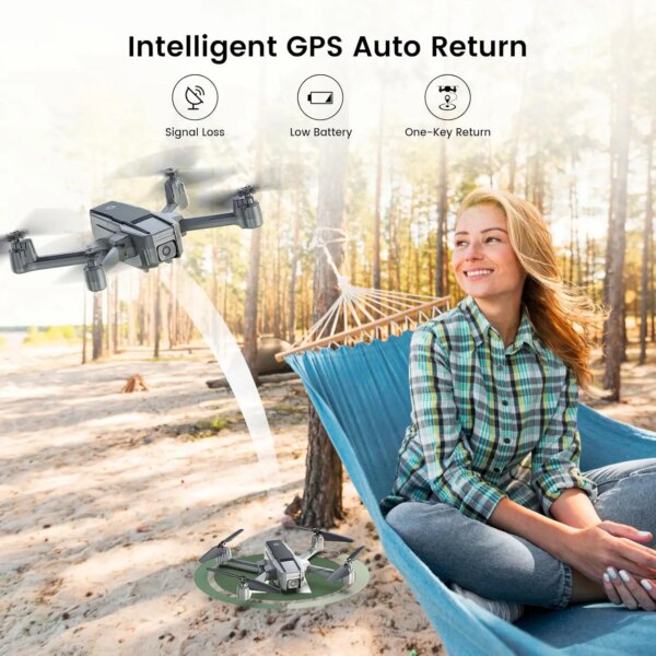 Holy Stone HS440D 4K GPS Drone: 20min Flight, Follow Me, Return, 5G FPV, Foldable, under 249g, Pro,C0.. - Image 2