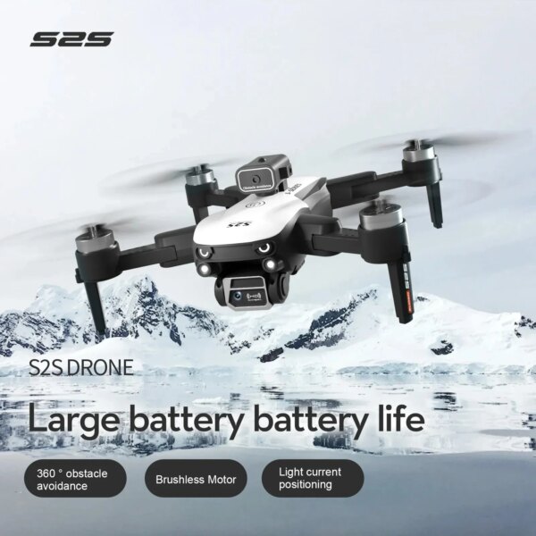 S2S Mini Drone 4k 8K HD Camera Obstacle Avoidance Aerial Photography Brushless Motor Foldable Rc Quadcopter Kid Toy - Image 3