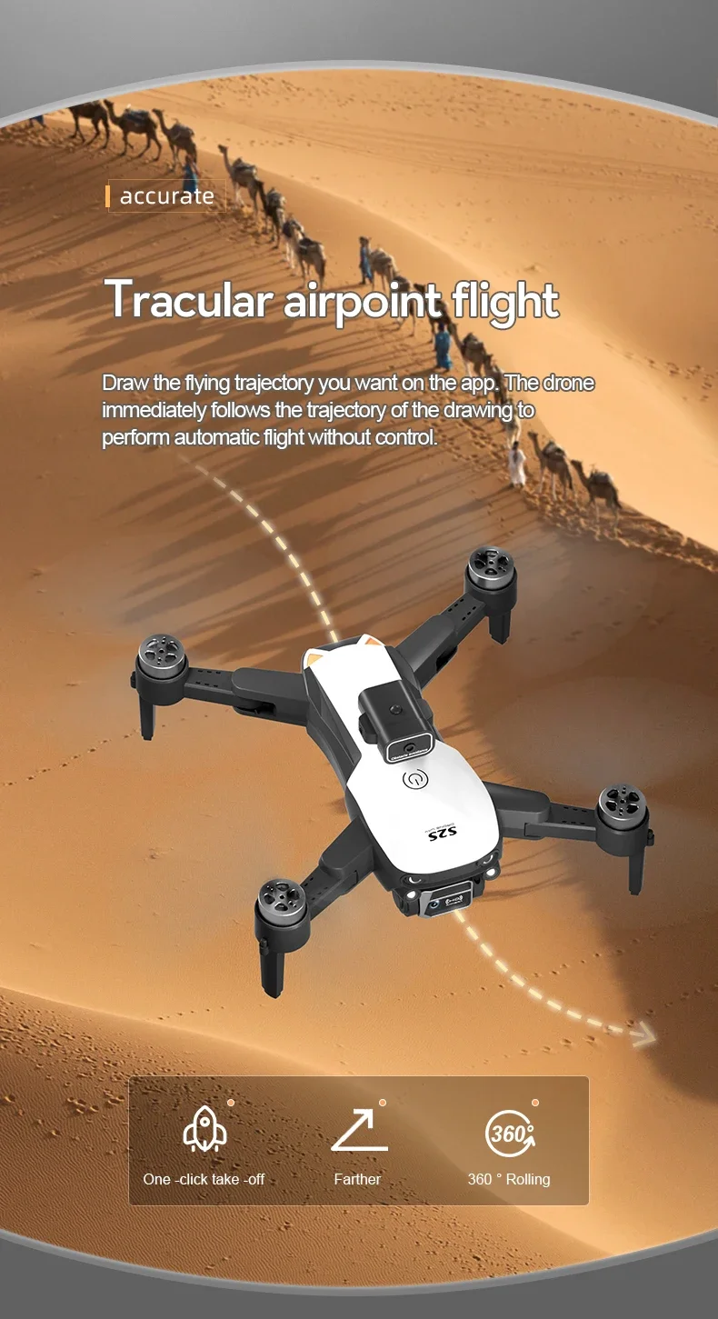 S2S Mini Drone 4k 8K HD Camera Obstacle Avoidance Aerial Photography Brushless Motor Foldable Rc Quadcopter Kid Toy