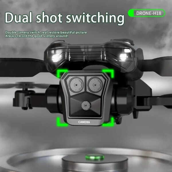 MHD Dual Camera Drone H18 Camera with 4K Professional Folding Drone with 4K Camera Mini  RC Helicopter FPV air plane Quadcopters - Image 4