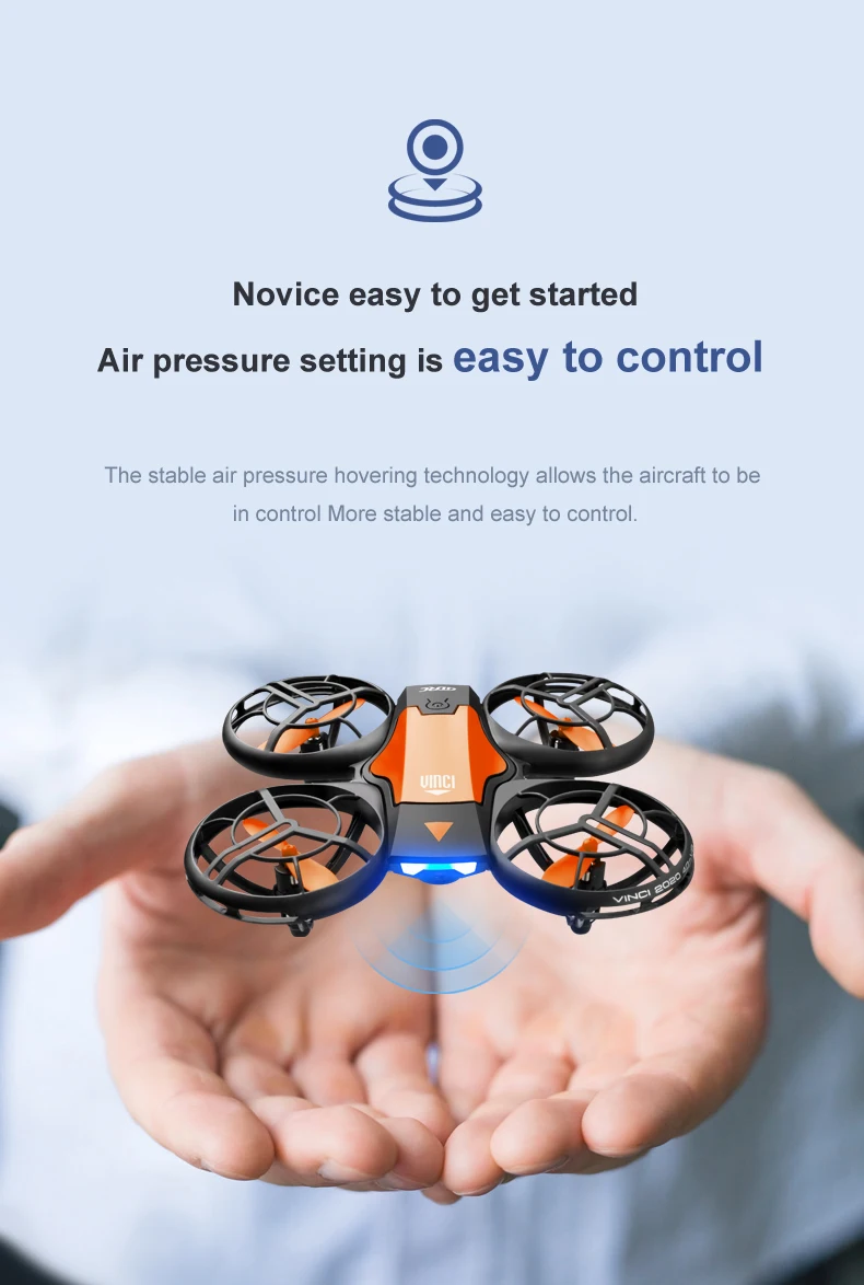 Mini Drone 4k Profession HD Wide Angle Camera 1080P WiFi FPV Drone Camera Height Keep Drones Camera Helicopter Toys