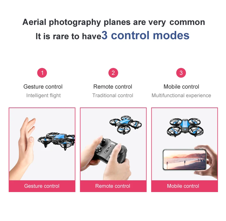 Mini Drone 4k Profession HD Wide Angle Camera 1080P WiFi FPV Drone Camera Height Keep Drones Camera Helicopter Toys