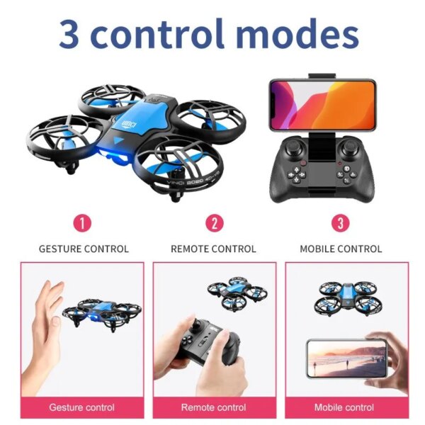 Mini Drone 4k Profession HD Wide Angle Camera 1080P WiFi FPV Drone Camera Height Keep Drones Camera Helicopter Toys - Image 3