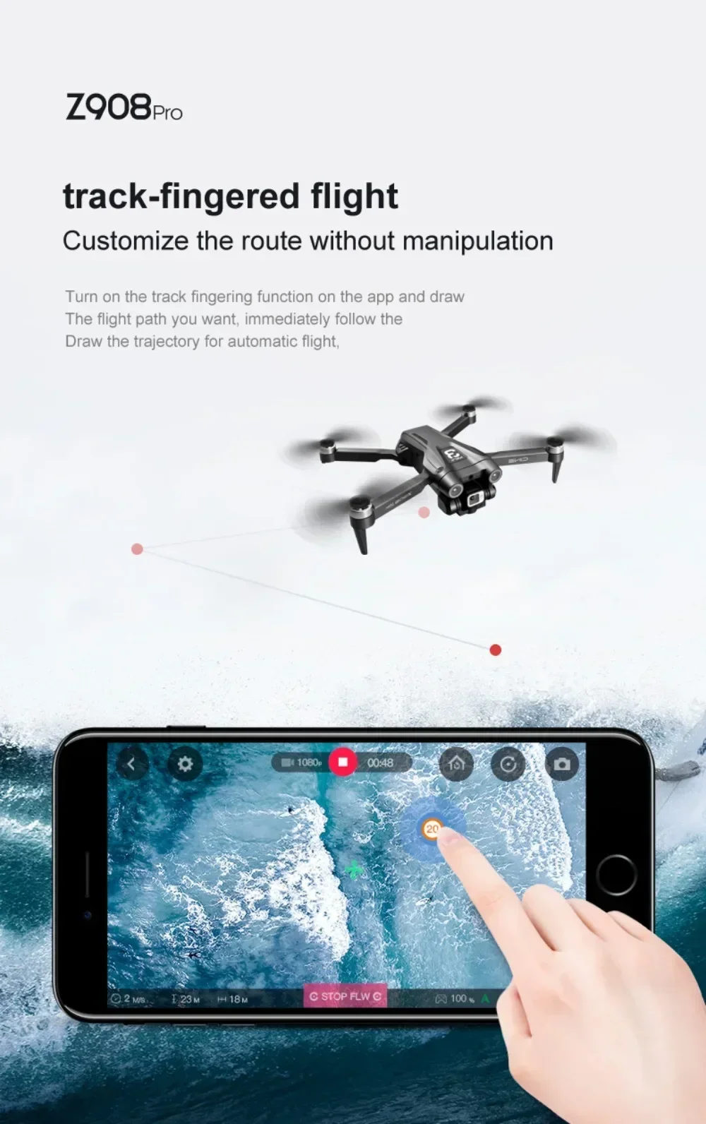 New Z908Pro Max Drone with 4k professional Dual HD camera  Mini Drone ESC FPV Obstacle Avoidance Brushless Quadcopter RC Toys