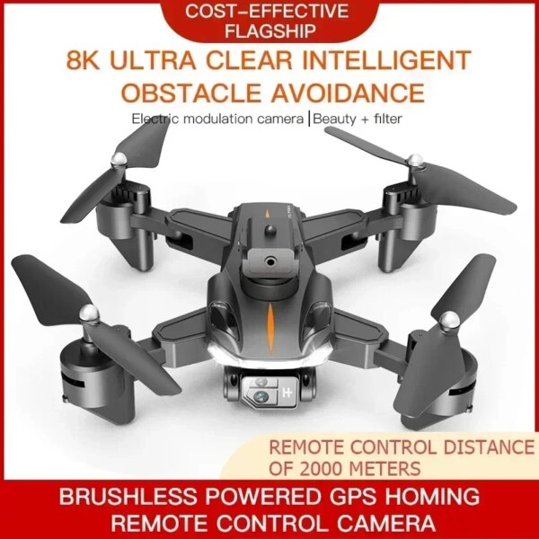 P11 Pro Max Drone 8K 5G GPS Professional HD Aerial Photography Dual-Camera Obstacle Avoidanc Brushless Quadrotor Children Gifts - Image 6