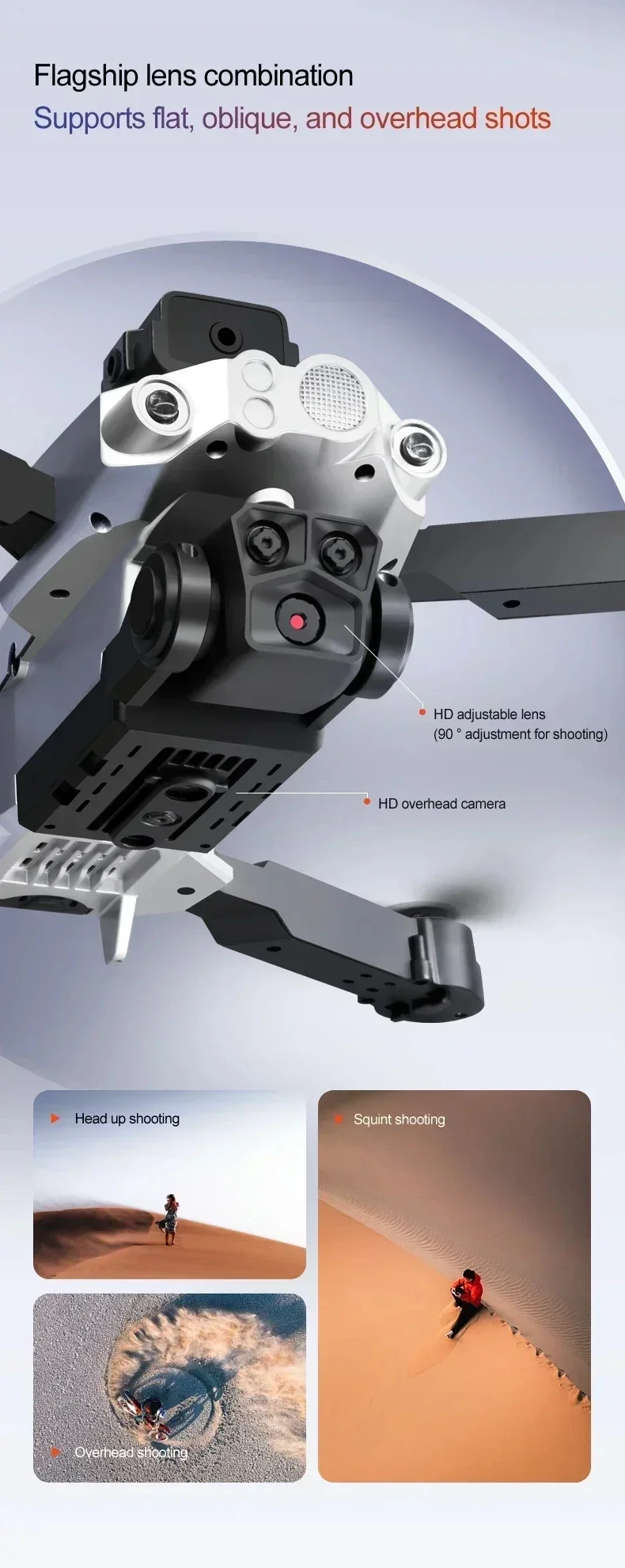 Xiaomi Lu200 Drone 4K HD GPS Triple Camera Aerial Photography WiFi Optical Localization Four-way Obstacle Avoidance Drone 10000M