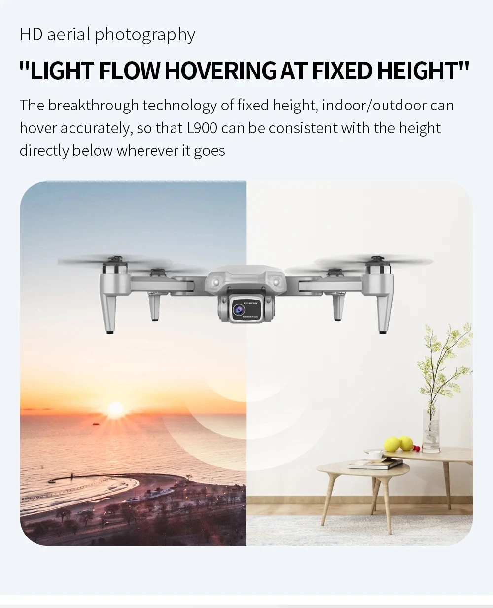 L900 Pro MAX GPS Drone 4K Professional HD Dual Camera 5G Wifi 360° Obstacle Avoidance Brushless Foldable Quadcopter RC Drone Toy