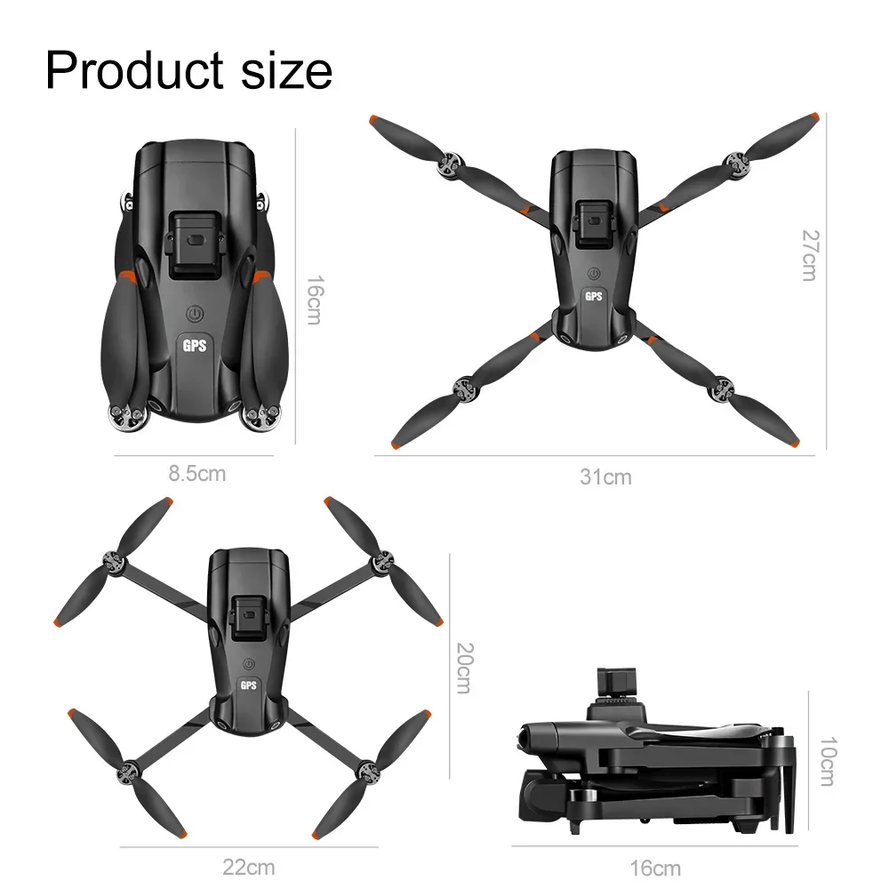 For Xiaomi V198GPS Drone ESC 8K Profesional  Brushless Laser obstacle avoidance Aerial Optical Foldable Quadcopter Mini Dron New