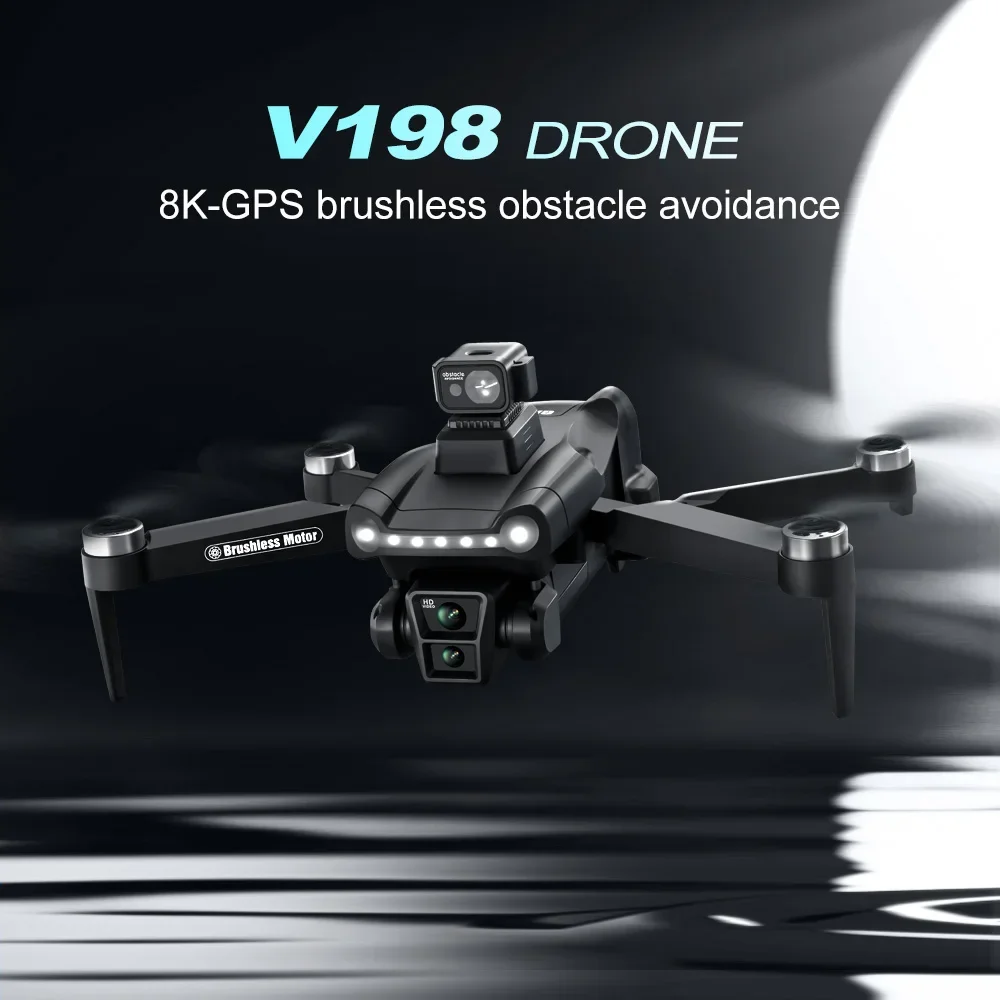 For Xiaomi V198GPS Drone ESC 8K Profesional  Brushless Laser obstacle avoidance Aerial Optical Foldable Quadcopter Mini Dron New