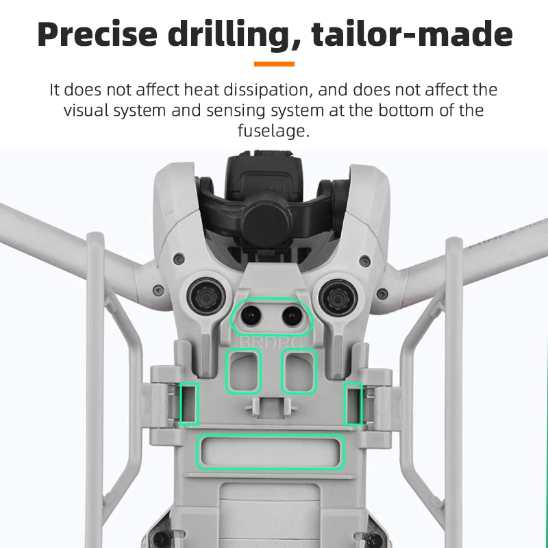 BRDRC Folding Landing Gear For DJI Mini 3/3 Pro Heighten Feet Extension Support Legs Base Protector for Drone Accessories