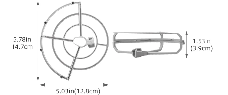 BRDRC Propeller Guard for DJI Mini 4K/Mavic Mini 1/2/SE Propeller Protector Props Wing Fan Cover Removable Cage Drone Accessory