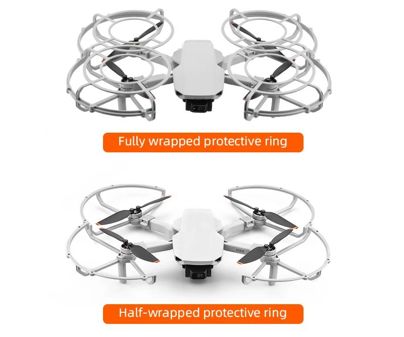 BRDRC Propeller Guard for DJI Mini 4K/Mavic Mini 1/2/SE Propeller Protector Props Wing Fan Cover Removable Cage Drone Accessory