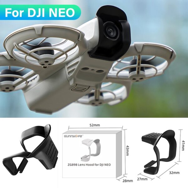 Lens Cover For DJI NEO Drone Gimbal Lens Hood Anti-Scratch Camera Guard Sunshade Lens Protector Cap for DJI NEO Accessories