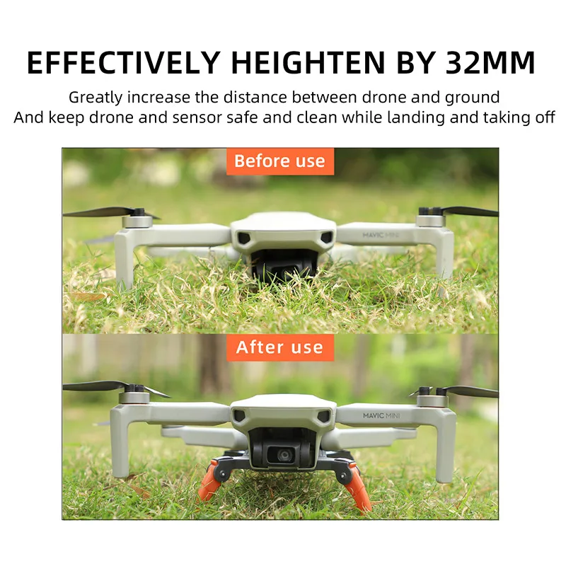 Foldable Spider Landing Gear for DJI Mini 4K/MINI 2 SE/Mini 2/Mavic Mini/SE Drone Heightening Feet Stand Support Accessories