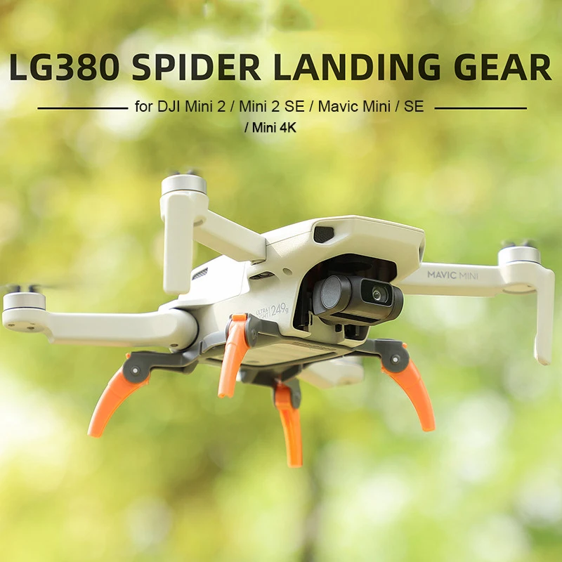 Foldable Spider Landing Gear for DJI Mini 4K/MINI 2 SE/Mini 2/Mavic Mini/SE Drone Heightening Feet Stand Support Accessories