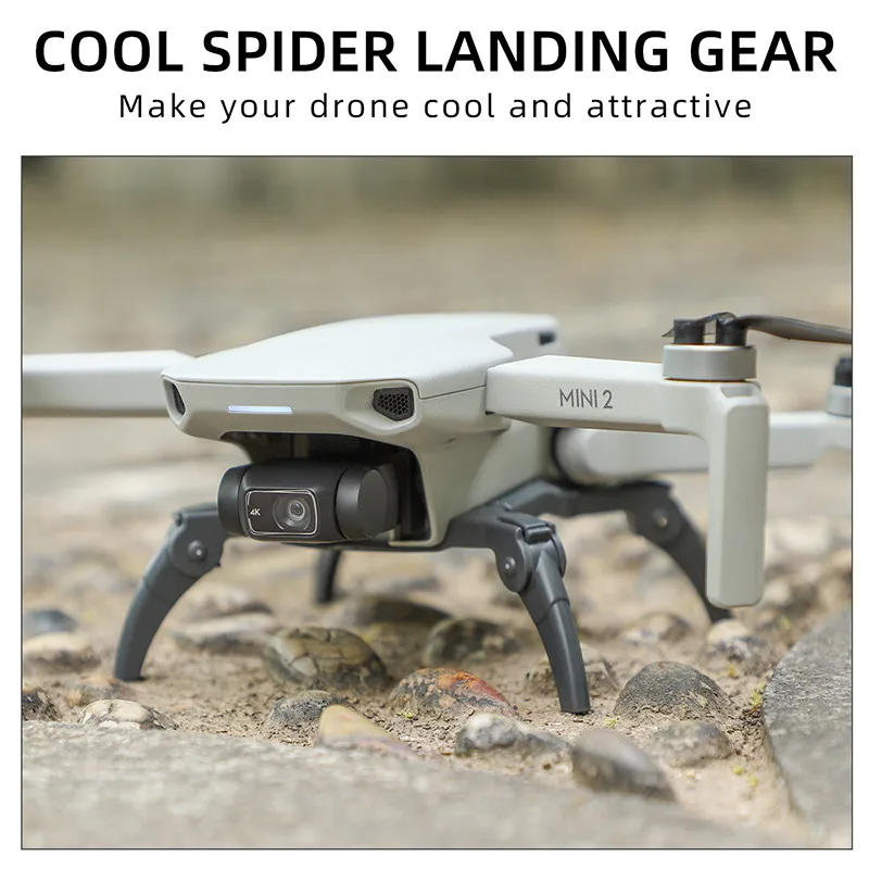 Foldable Spider Landing Gear for DJI Mini 4K/MINI 2 SE/Mini 2/Mavic Mini/SE Drone Heightening Feet Stand Support Accessories