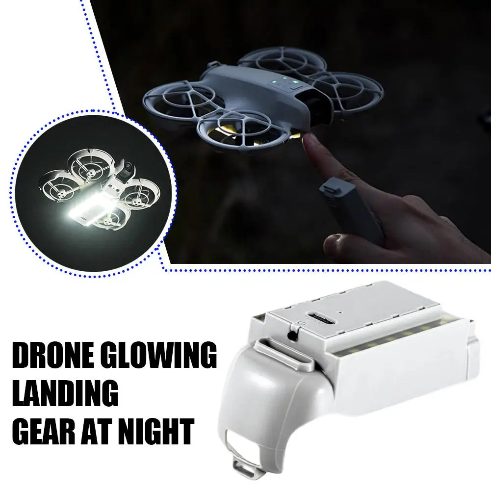 For DJI NEO Drone Landing Gear Night Light Luminous Tripod Snap Design Built-in Battery Rechargeable Lamp For Dji Neo