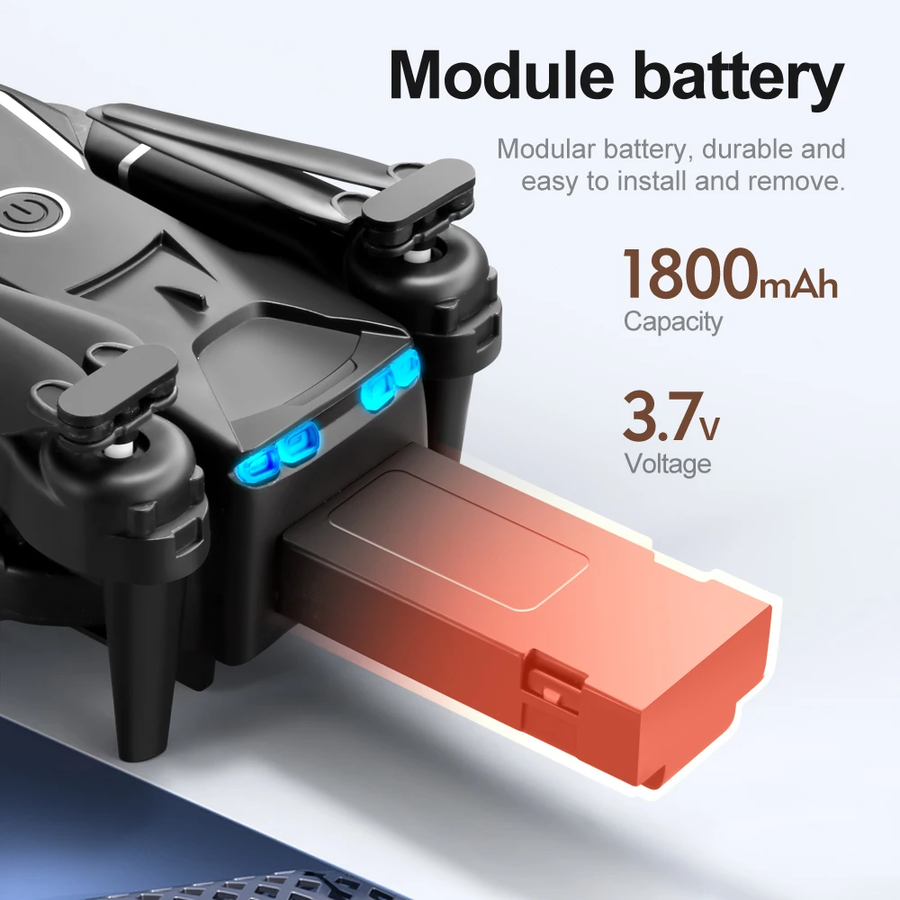 Original V88 Mini Dron 8K Professional HD Battery 3.7V 1800mAh For V88 RC Qudcopter Battery Spare Accessories Parts