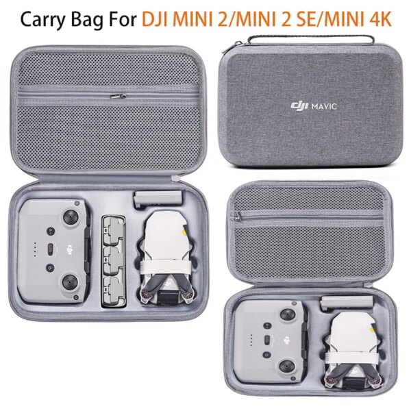 Storage Carry Bag for DJI Mini 2/Mini 2 SE/MINI 4K Drone Battery Remote Control Box Protective Portable Handbag Accessories