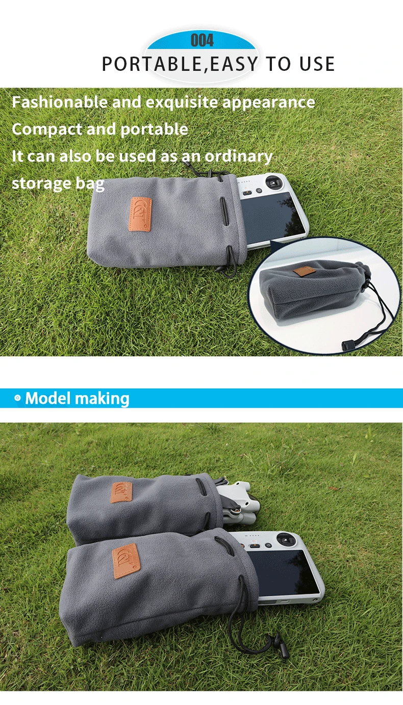 Thick/Thin Plush Storage Bag for DJI Mini 4 PRO/Mini 3 PRO/Mini 3 Portable Handbag Drone / Control Carrying Case Accessories