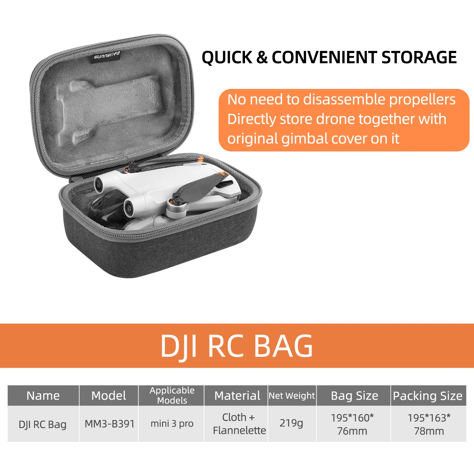 for DJI Mini 3 pro Storage Bag DJI RC remote controller case Portable Carrying Box Case Handbag Smart Controller Accessories