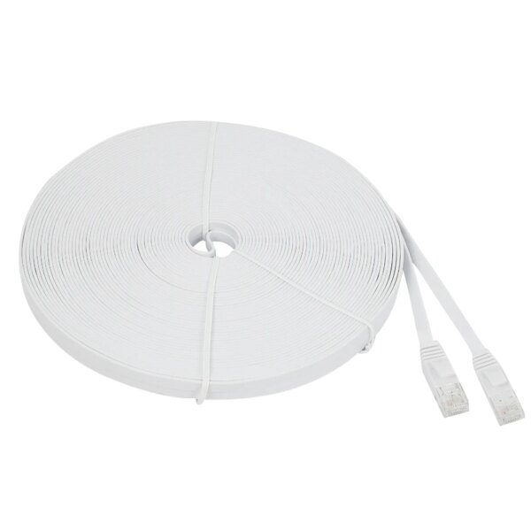 Cat 6 Ethernet Cable 100 Ft (30 Meters) Flat Slim Long Internet Network LAN Patch Cords, Cat6 High Speed Computer Wire - Image 4