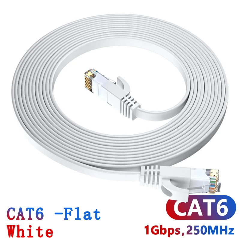 CAT6 White Flat