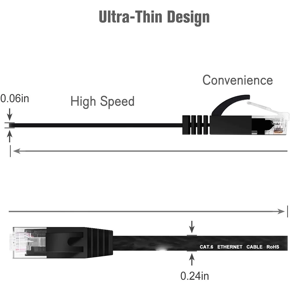 6Pack 50Cm 1M 2m 3m 5m 10m 30M 98FT Kabel CAT6 Flat Utp Ethernet Netwerk Kabel RJ45 patch Lan Kabel Zwart/Blauw/Witte Kleur