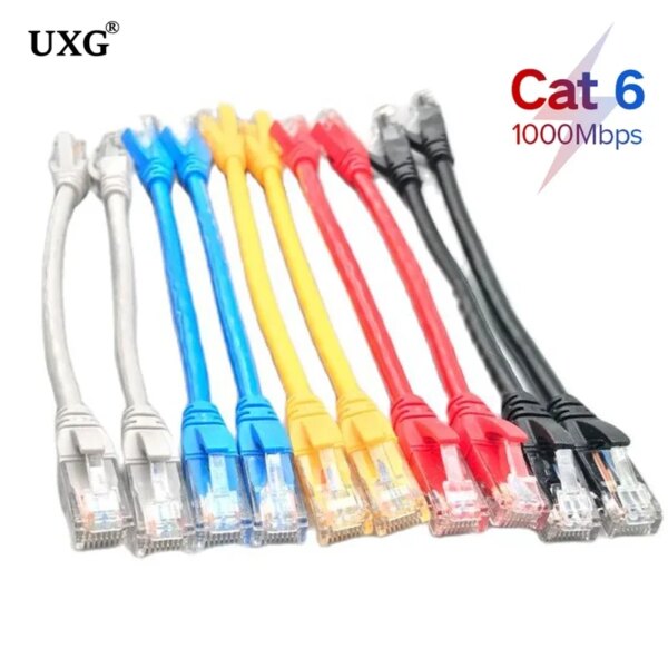 Short CAT6 RJ45 CAT 6 CAT6e UTP Ethernet Network Router Modem Cable Male to Male RJ45 Patch LAN cable Cord 15cm 30cm 50cm - Image 2