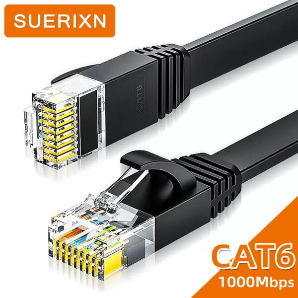 0.1M 0.2M 0.3M Ethernet Cable Cat 6 1Gbps Network Internet Cable UTP LAN Patch Cord RJ45 for Modem Laptop Router PVC Cable CAT6