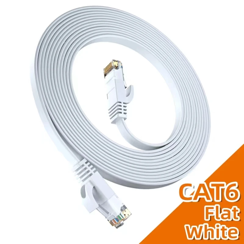 Flat cat6 white