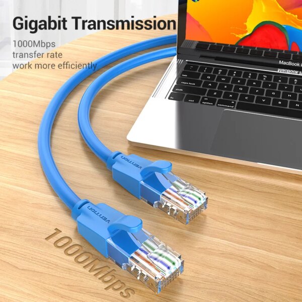 Vention Colour Ethernet Cable Cat 6 Network Cable 4 Twisted Pair Patch Cord RJ45 Internet UTP Cat6 Lan Cable for Laptop Router - Image 2