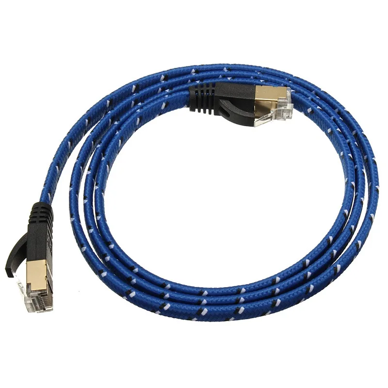 Cat 7 RJ45 Shielded Pure copper LAN Network Ethernet Cable Internet Cord with Polyester Braided 1M 2M 3M 5m 10m 15m 20m 30m