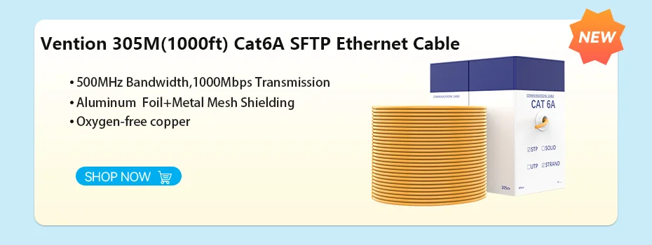 Vention Ethernet Cable RJ 45 Cat7 Lan Cable STP RJ45 Network Cable for Cat6 Compatible Patch Cord for Router Cat7 Ethernet Cable